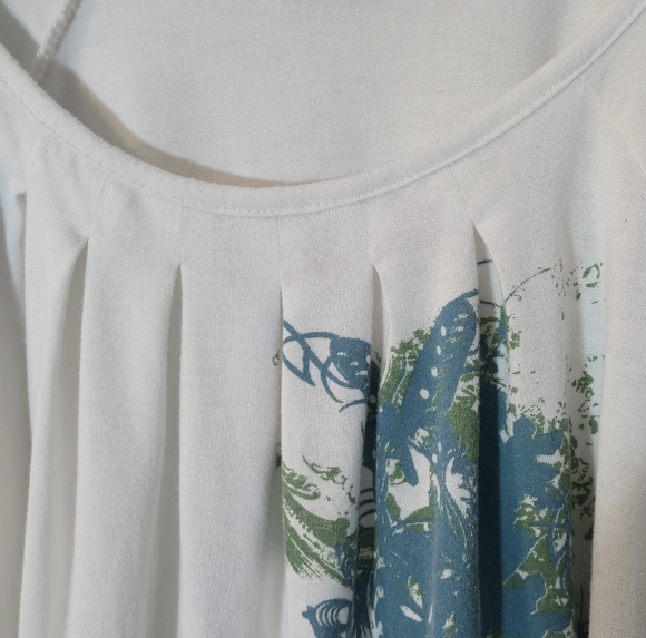 Revolution by Ricki's XXL Floral Butterfly Flutter Sleeve Blouse - Picture 9 of 16